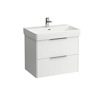 Laufen Base Тумба подвесная 70x46.5см, с раковиной, с 2 выдвиж. ящиками, цвет: белый матовый