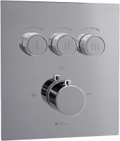 Смеситель для душа встраиваемый термостатический с кнопочным управлением Vetta Rubinetterie B-full