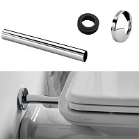 Kerasan Набор для подключения скрытого смывного бачка к напольному унитазу d=40мм, цвет: хром