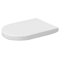 Duravit Starck 2  Сиденье для унитаза с плавным опусканием: SoftClose, петли сталь, цвет: белый