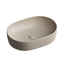Умывальник чаша накладная овальная (цвет Капучино Матовый) Element 600*415*135мм Ceramica Nova капучино матовый 
