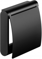 Держатель туалетной бумаги Keuco Plan 14960370000 с крышкой, черный