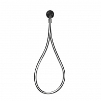 Gessi Hi-Fi Душевой магнитные комплект, состоящий из вывода воды, держателя, шланга 1,50 м и лейки, цвет: Finox