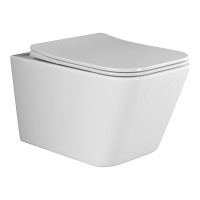 Подвесной унитаз Metric Rimless Ceramica Nova белый CN3007