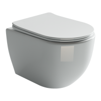 Подвесной унитаз Mia Rimless Ceramica Nova белый CN1805