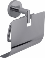 Держатель для туалетной бумаги настенный одинарный c крышкой Vetta Rubinetterie ACR