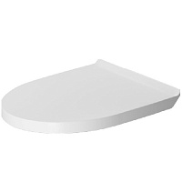 Duravit DuraStyle Сиденье съемное для  унитаза BASIC, цвет: белый/нержавеющая сталь