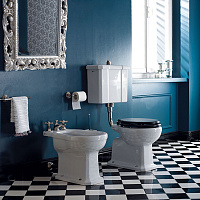 Sbordoni Neoclassica Унитаз 42х36.5см, со средней трубой, цвет: белый/никель