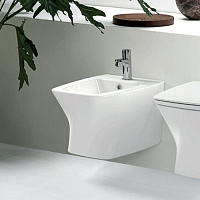 Azzurra Hera Биде подвесное 57х38х36,5 см,   с 1 отв под смеситель, с крепежами, цвет: белый