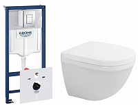 Комплект Grohe Rapid SL 38775001 с подвесным унитазом Duravit Starck-3 2227090000 с крышкой-сиденьем микролифт 0063890000