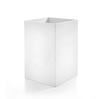 3SC Mood White Ведро, без крышки, 20х30х20 см, композит Solid Surface, цвет: белый матовый