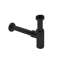 Globo Сифон круглый 1&quot1/4, цвет: черный матовый