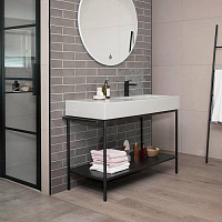 Globo Incantho Консоль 136х51см, с раковиной без отв под смеситель, чаша справа, с намеченным отверстием, цвет: белый