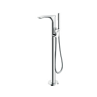 TOTO NC Смеситель для ванны, 135x365x880 мм, отдельностоящий с ручным душем, Active Wave, цвет: хром