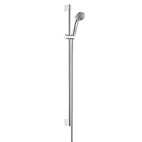 Hansgrohe Crometta 85 Душевой гарнитур, Multi/Unica'Crometta, 900 мм, 1/2&quot, Crometta 85 Multi ручной душ № 28563000, Unica'Crometta штанга для душа 900 мм № 27614000, цвет: хром
