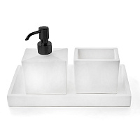 3SC Mood Комплект: стакан, дозатор, лоток цвет: черный матовый