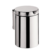 EMCO System2 Ведро для мусора с крышкой, 3 л., подвесная модель, круглая форма, цвет: хром
