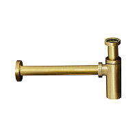 Gattoni Accessori Сифон под донный клапан 1/1,4&quot - цилиндрический, для раковины, цвет: бронза
