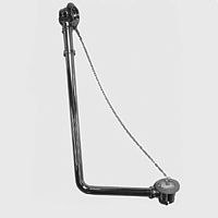 Devon&Devon Слив-перелив для ванны ADMIRAL, с декоративной цепочкой, цвет: хром (без сифона и патрубка выпуска)