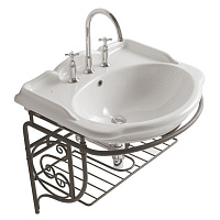 Globo Paestum Консоль подвесная 71x58x60см, на 3 отв., цвет: состаренный металл