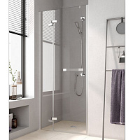 KERMI Tusca Душевая дверь 90х200см., петли cлевва, хром+klar+clean