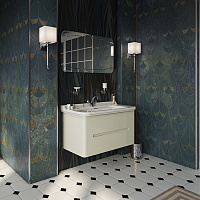 Kerasan Waldorf Комплект подвесной/напольной мебели 100см, с 2-мя ящиками Цвет: белая матовая ваниль НОЖКИ НА ВЫБОР