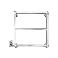 Devon&Devon Iside 5 Полотенцесушитель электрический  66x61.5x14.3см, термостат хром, подключение SX, цвет: хром
