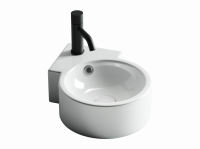 Умывальник подвесной угловой Element 310*430*125мм Ceramica Nova белый CN5019