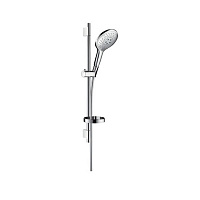 Hansgrohe Raindance Select 150 Душевой гарнитур, ручной душ Raindance Select 150 3jet, штанга Unica’S Puro 650 мм, шланг Isiflex 1600 мм, мыльница Casetta’Puro, цвет: хром