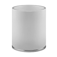 Gessi Cono Корзина для мусора, напольная, цвет: белая/хром