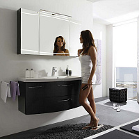 PELIPAL Cassca Комплект мебели с раковиной, 121см, Цвет: антрацит высокоглянцевый