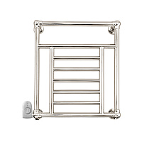 Devon&Devon Jupiter 3 Полотенцесушитель электрический 66х68.5x14.3см, термостат белый, подключение SX, цвет: никель блестящий