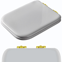 Kerasan Waldorf Сиденье для унитаза, с микролифтом, цвет: белый/золото