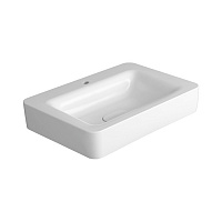 Simas Henges Раковина накладная/подвесная 70х50 см,с 1 отв под смеситель, с донным клапаном керамическим PLHE, цвет: белый