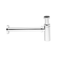 Gattoni Accessori Сифон 1/1,4&quot - цилиндрический, для раковины, цвет: хром