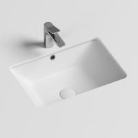 Умывальник прямоугольный встраиваемый под столешницу Element 550*400*185мм, с крепежом и шаблоном для установки Ceramica Nova белый 