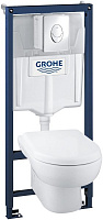 Комплект Grohe Solido 39191000 подвесной унитаз + инсталляция + кнопка