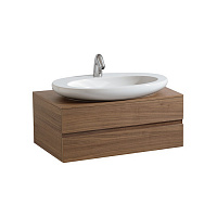 Laufen Alessi One Тумба с раковиной, 80х50х33см, с 2 выдвиж. ящиками, цвет: орех