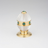 THG Amboise Malachite Вентиль смесителя для раковины, вставки малахит, цвет: полированное золото