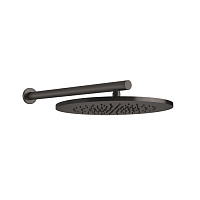 Gessi 316 Душевая головка шарнирная для настенного крепления на 1/2&quot, Ø350мм, цвет: brushed black metal pvd