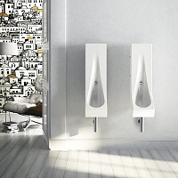 Artceram DROP, Писсуар керамический 27х32 h 92, с креплением и сифоном, цвет: белый.