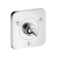 AXOR Citterio E, Запорный/переключающий вентиль Trio/Quattro 12 x 12, скрытый монтаж, цвет: хром