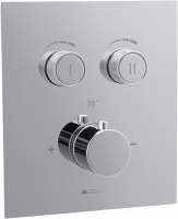 Смеситель для душа встраиваемый термостатический с кнопочным управлением Vetta Rubinetterie B-full