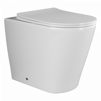 Напольный приставной унитаз Highlight Rimless Ceramica Nova белый CN1812