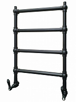 NICOLAZZI EL CAPITAN Полотенцесушитель водяной 55(70)х80.3см., цвет: черный матовый