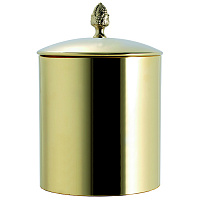 TW SSS6501, ведро с крышкой диаметр 22*h29см, материал латунь, напольное, цвет: золото