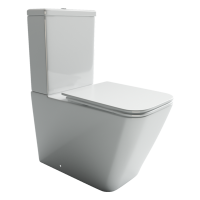 Напольный пристенный унитаз Cubic Ceramica Nova белый CN1803