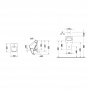 Duravit ME by Starck Писсуар Rimless, без смывного края,подача воды сверху, с вытяж., сток внутр. верт. или гориз., с крепл. с HygieneGlaze без мушки