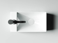 Умывальник подвесной прямоугольный (отверстие под смеситель L) Element 375*215*100мм Ceramica Nova белый CN5008