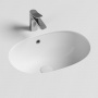 Умывальник овальный встраиваемый под столешницу Element 565*385*210мм, с крепежом и шаблоном для установки Ceramica Nova белый 